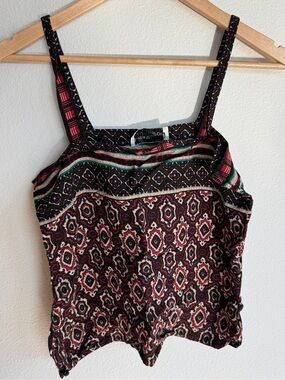 Vintage Boho Geometric Tank Top